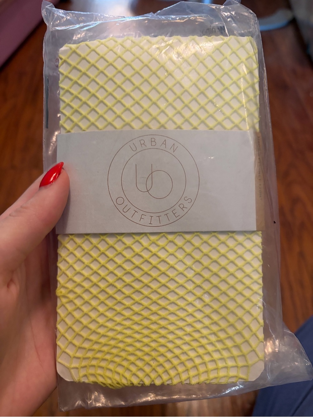 Urban Outfitters Lemon Yellow fishnets